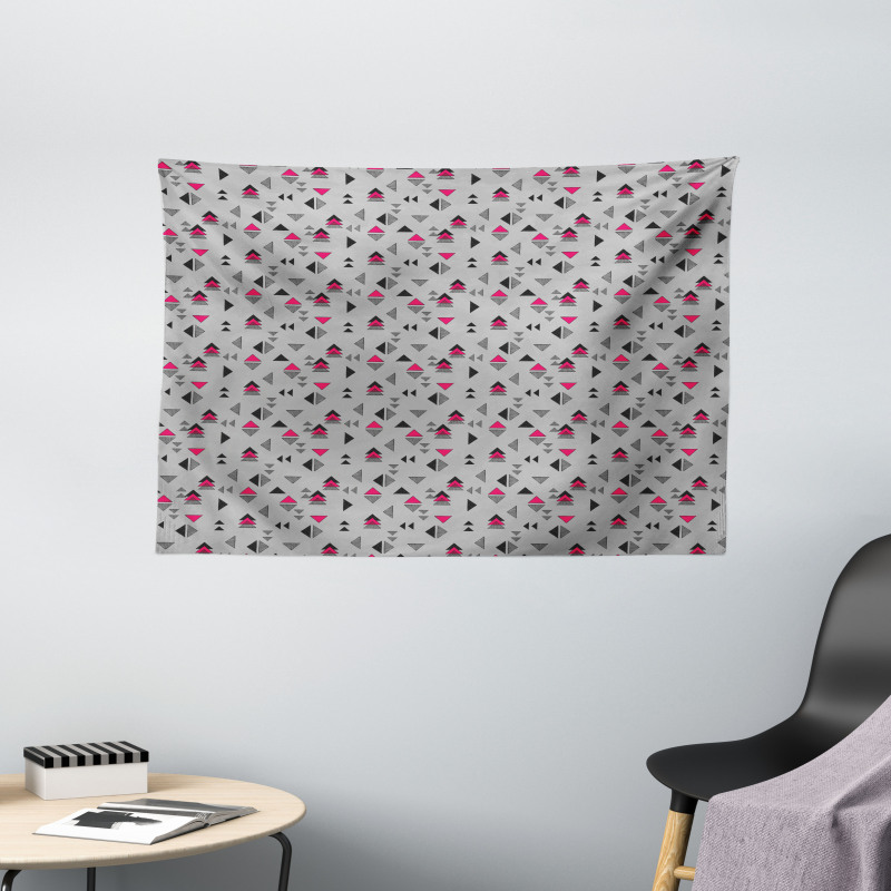 Pastel Shapes Wide Tapestry
