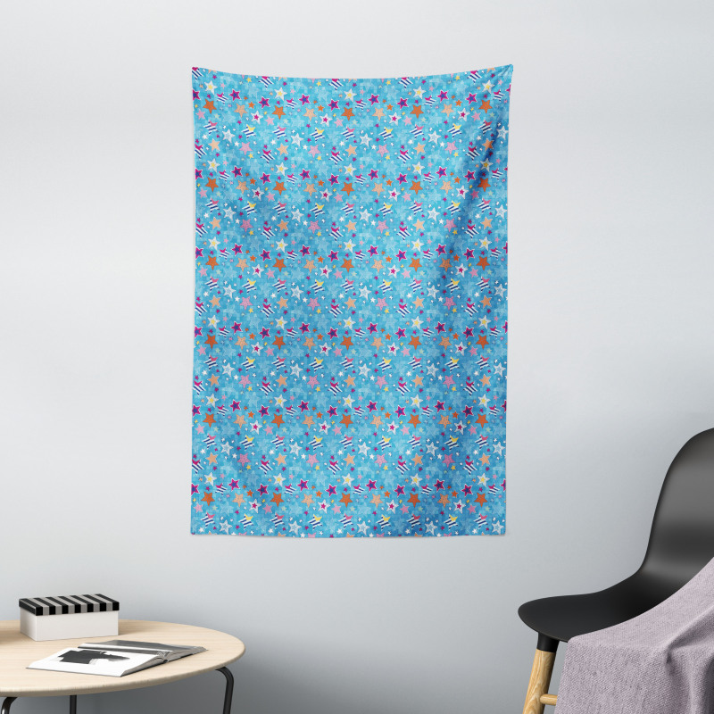 Colorful Heavenly Bodies Tapestry