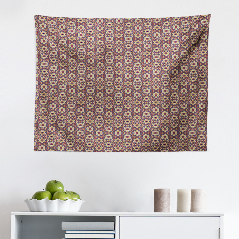 Geometrik Mikrofiber Geniş Duvar Halısı Modern Altıgen Çizimli Oryantal Poster