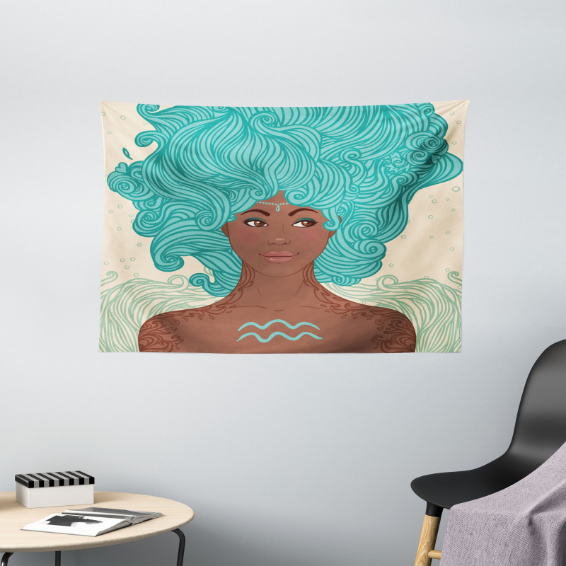 Lady Wide Tapestry
