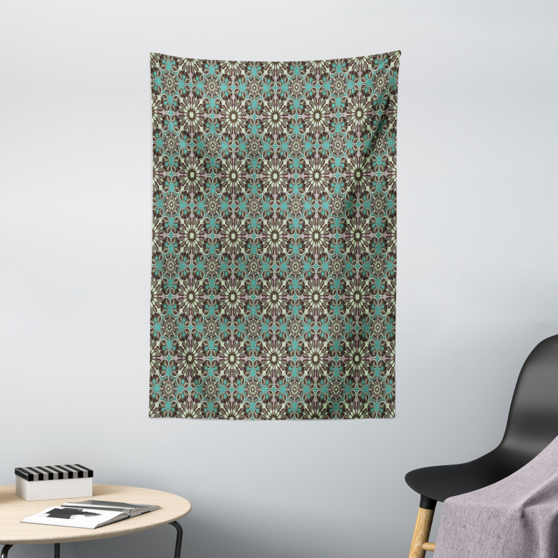 Vintage Flowers Leafage Tapestry