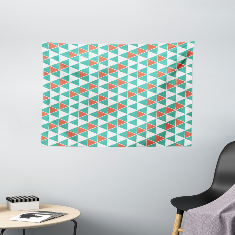 Triangle Arrangement Wide Tapestry