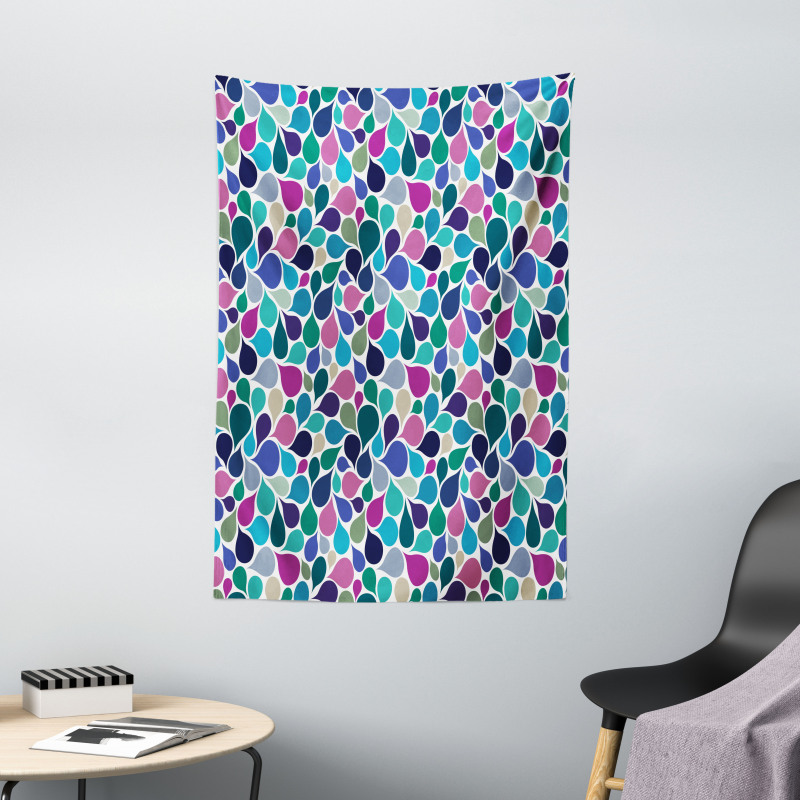 Colorful Raindrops Tapestry