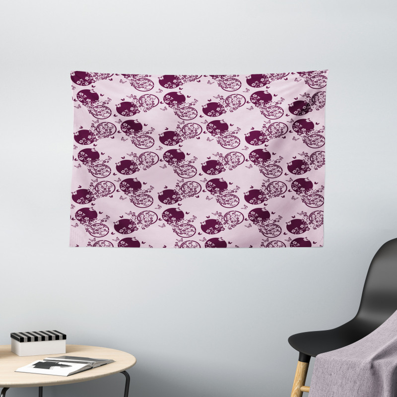 Sakura Blossom Pattern Wide Tapestry