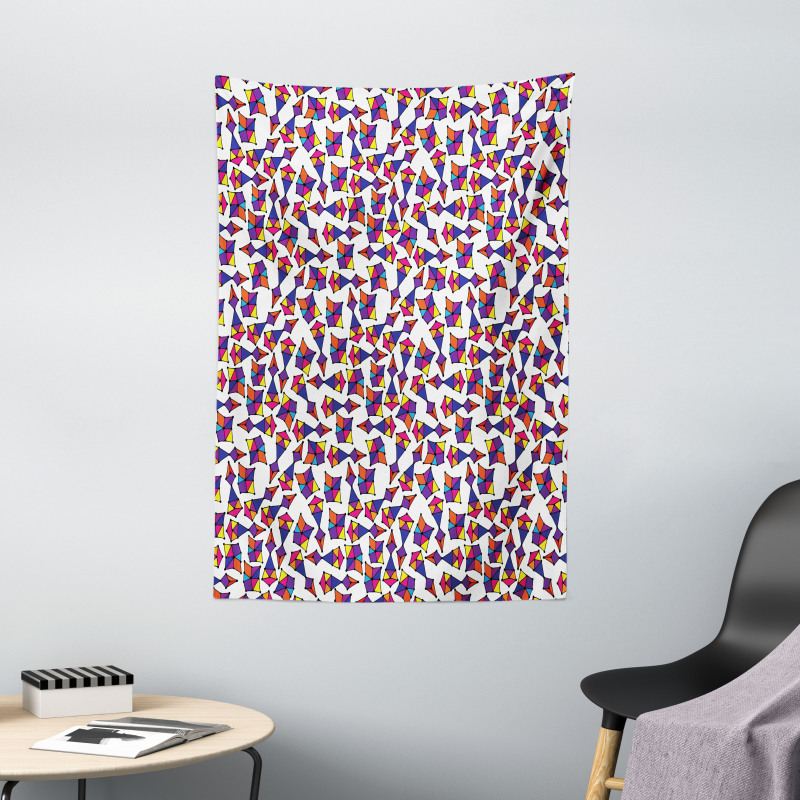 Abstract Shapes Dots Tapestry