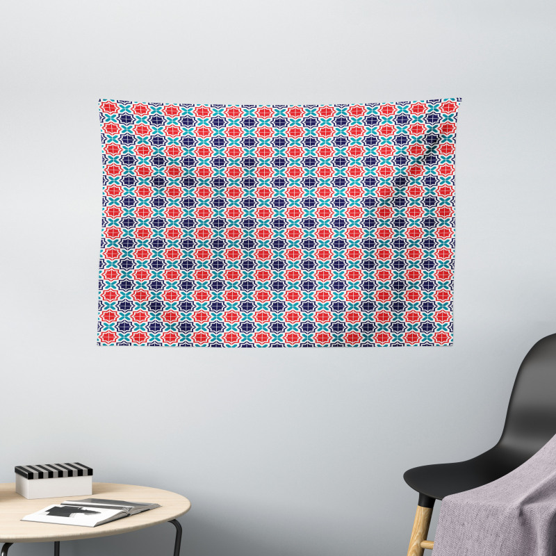 Star Tiles Wide Tapestry