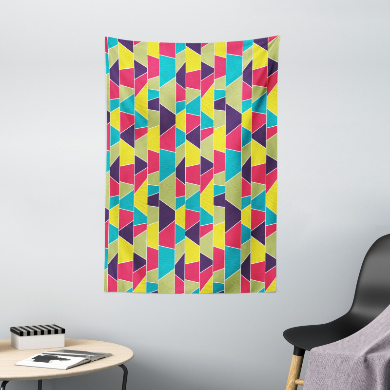 Mosaic Trapezoid Art Tapestry