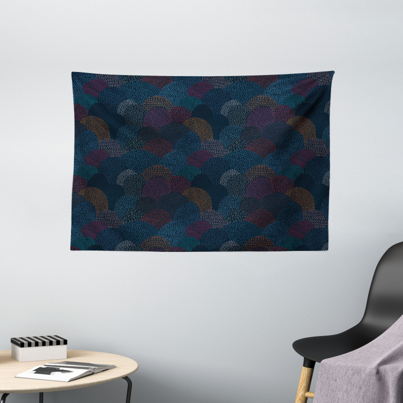 Triangles and Arrows Wide Tapestry