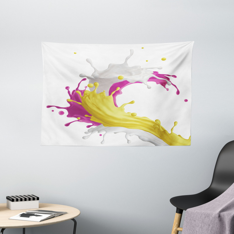 Mixed Drink Splash Wide Tapestry