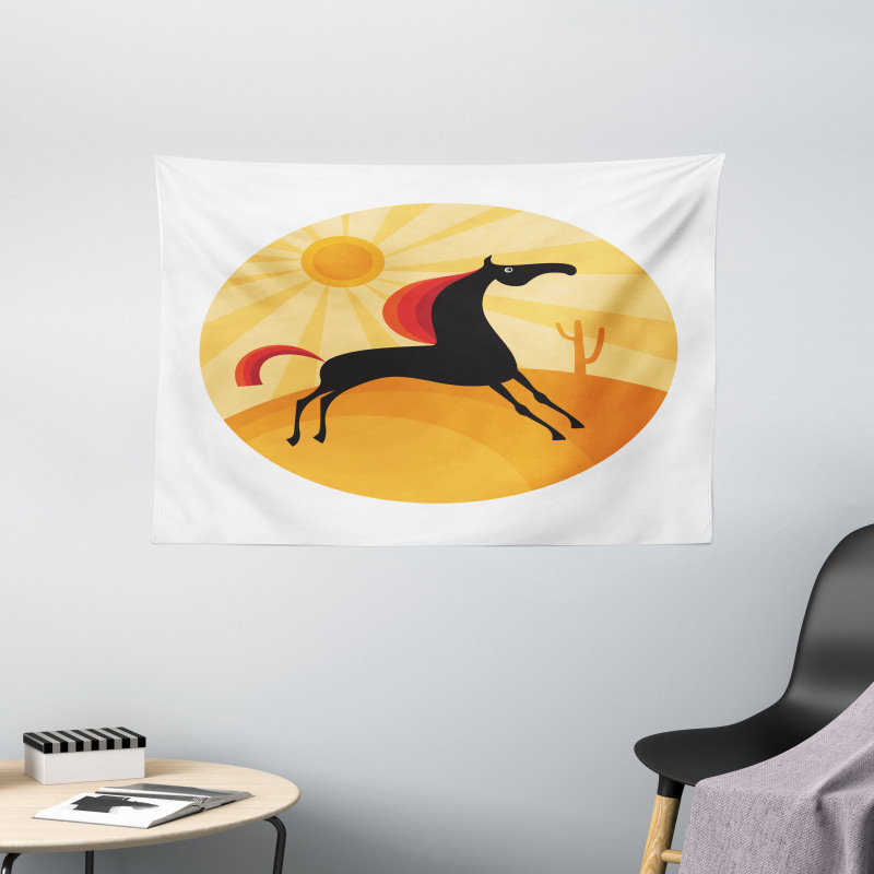 Abstract Animal Desert Wide Tapestry