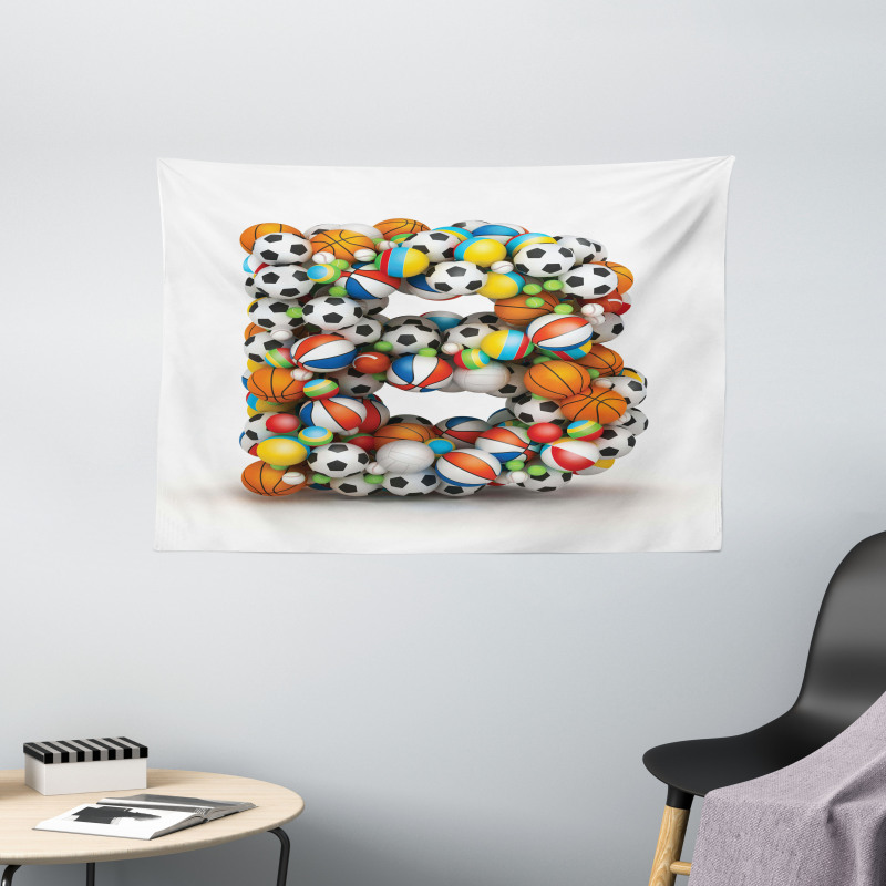 Game Athletism Theme Wide Tapestry