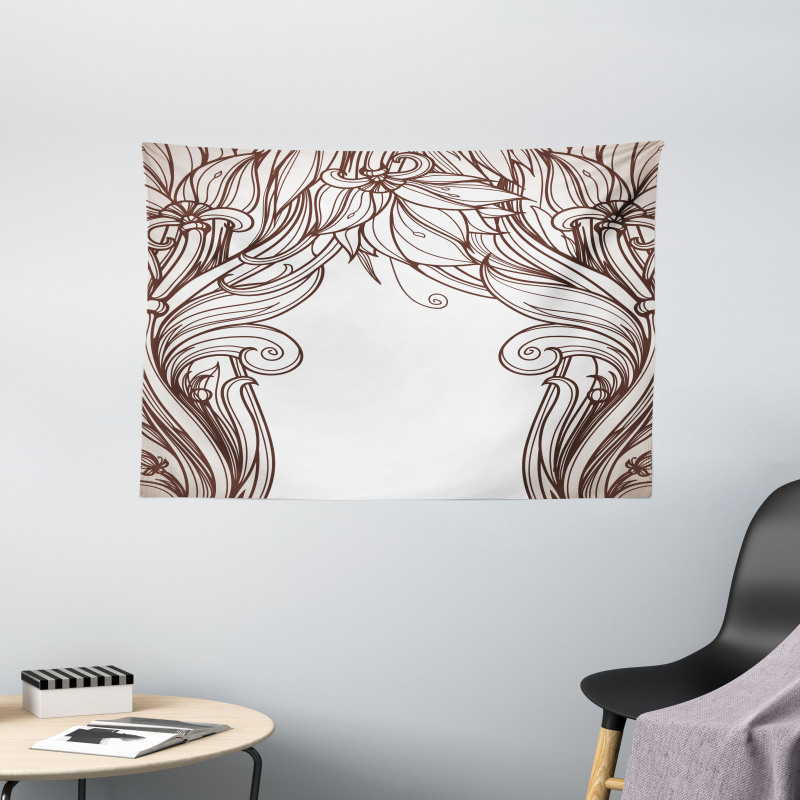 Curving Branches Wide Tapestry