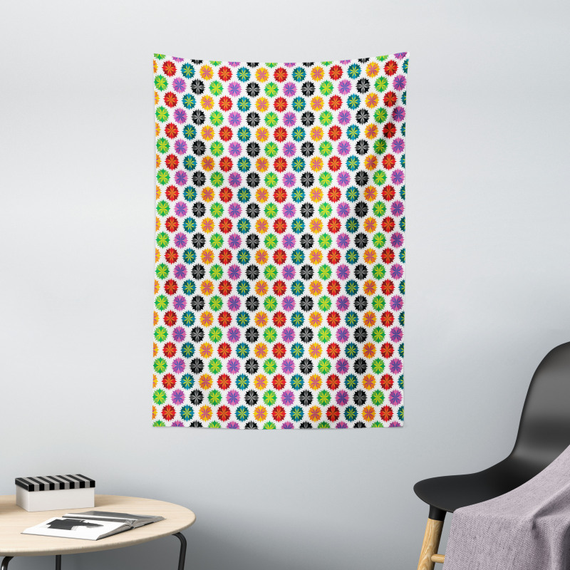 Vibrant Abstract Flora Tapestry