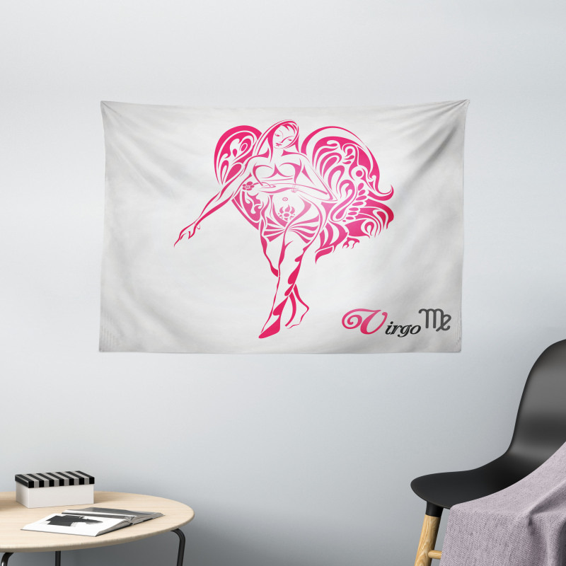 Mystical Angel Wide Tapestry
