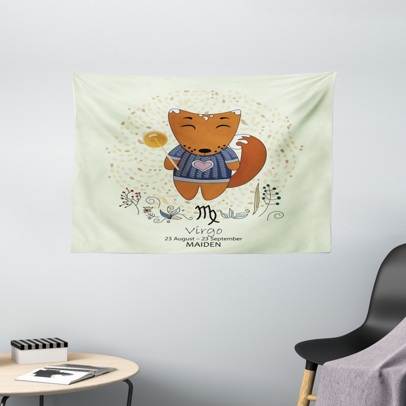 Horoscope Design Wide Tapestry