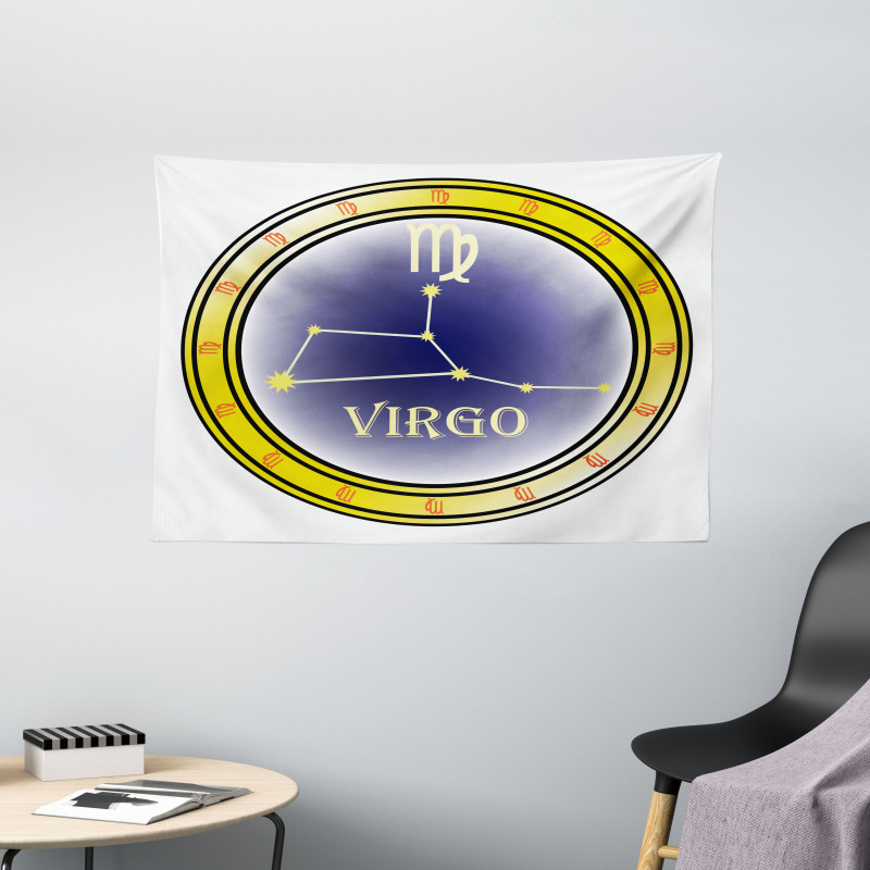 Constellation Sign Wide Tapestry