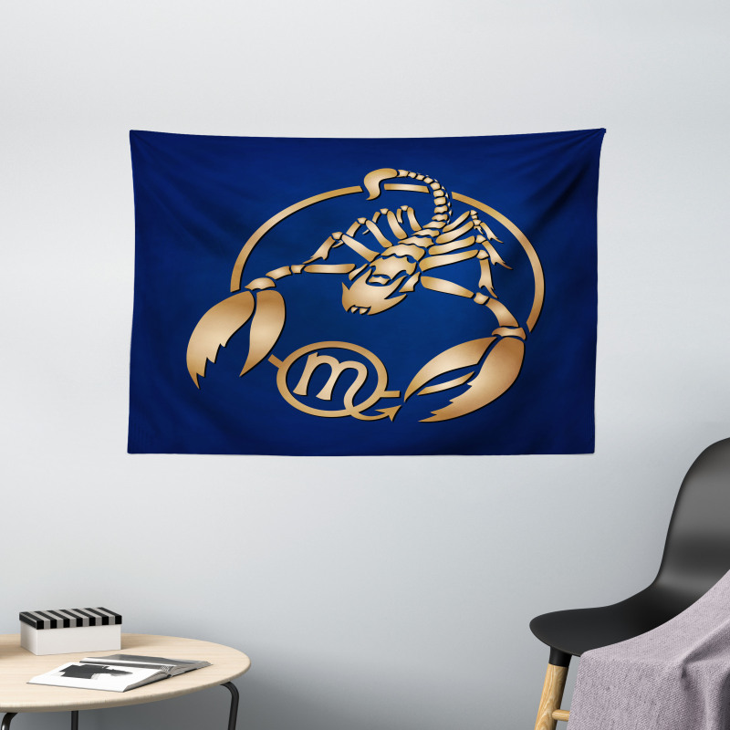 Blue Wide Tapestry