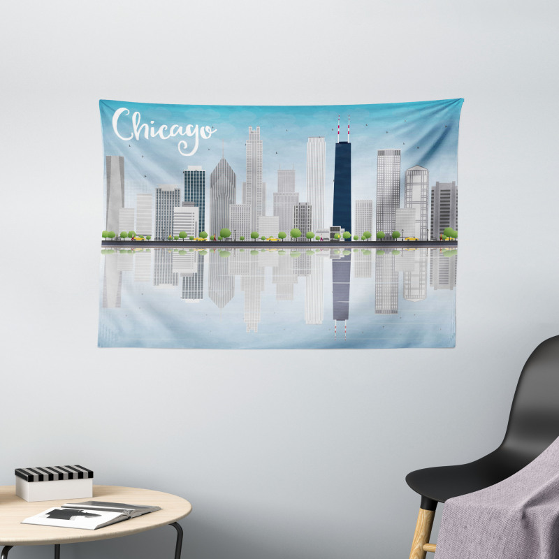 Skyscrapers American Wide Tapestry