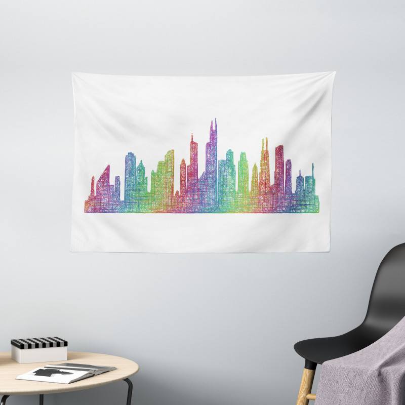 Abstract Scene Wide Tapestry