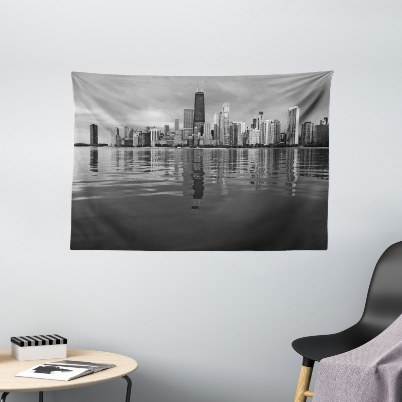 Harbor Coastal Town Wide Tapestry