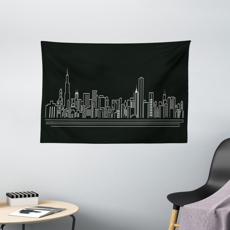 Abstract Town Wide Tapestry