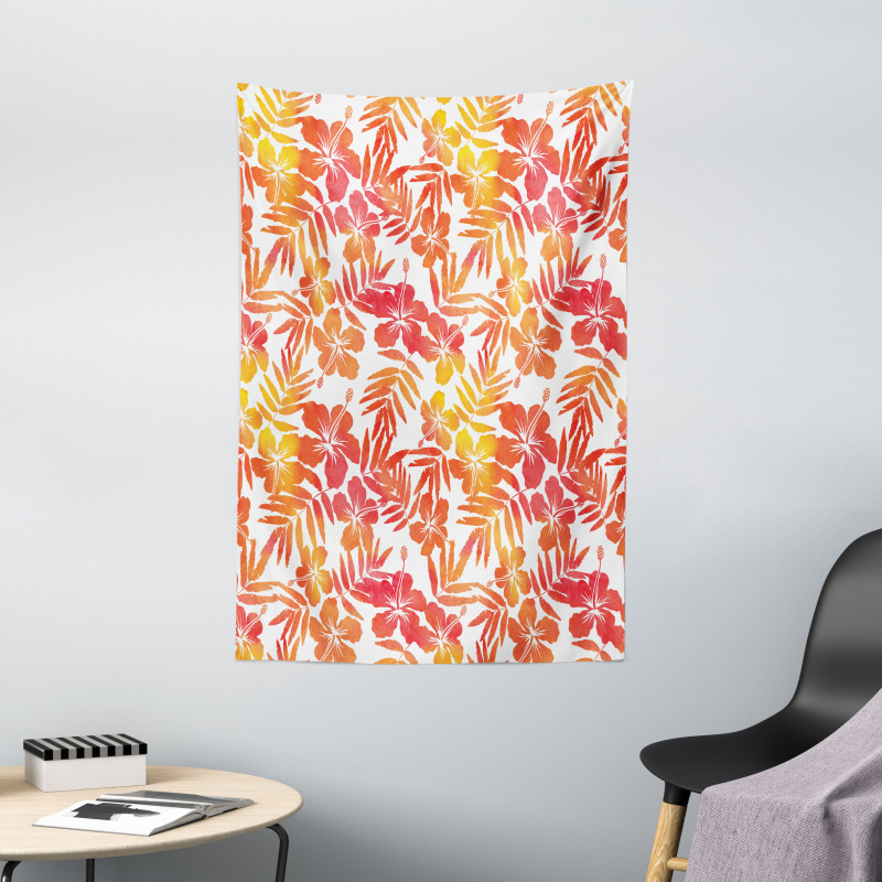 Hibiscus Flowers Art Tapestry