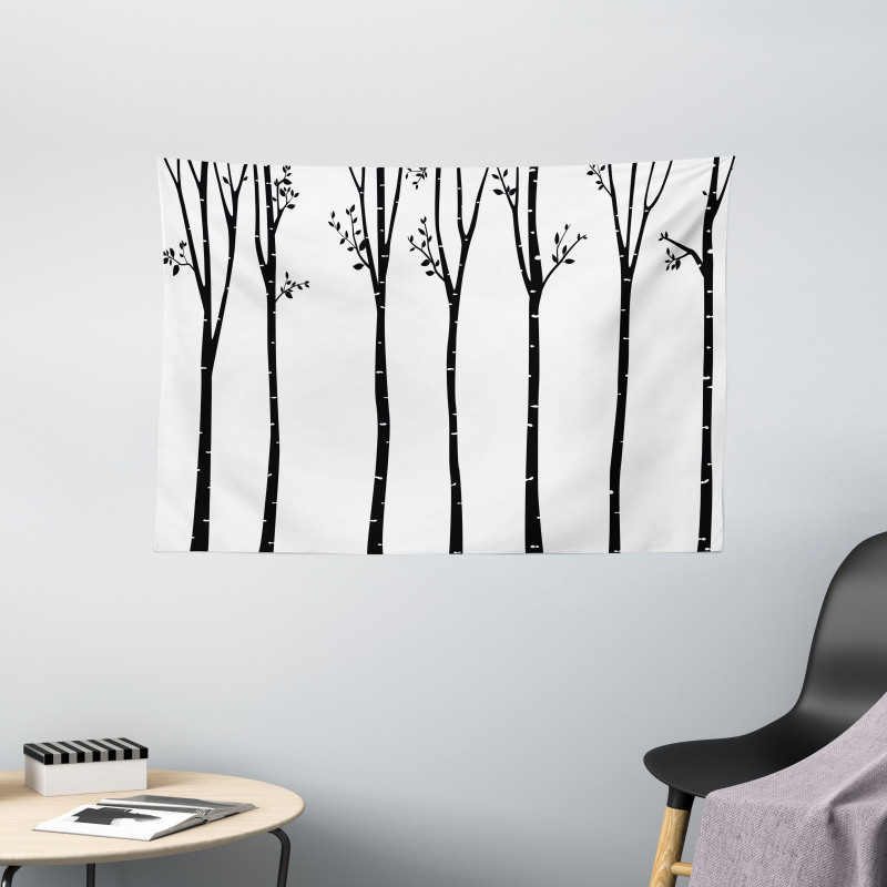Autumn Tree Foliage Wide Tapestry