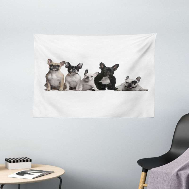 Young Doggies Photo Wide Tapestry