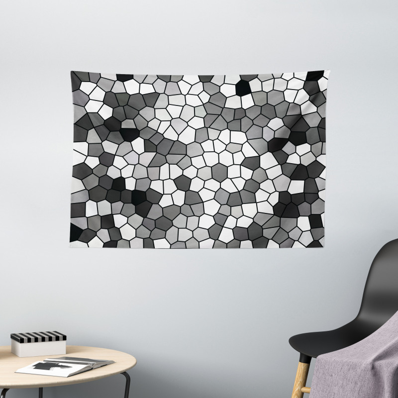 Stained Glass Mosaic Wide Tapestry