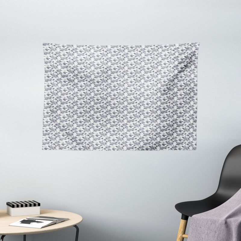 Romatic Roses Wide Tapestry