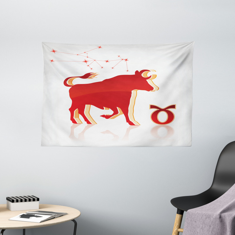 Animal and Stars Wide Tapestry