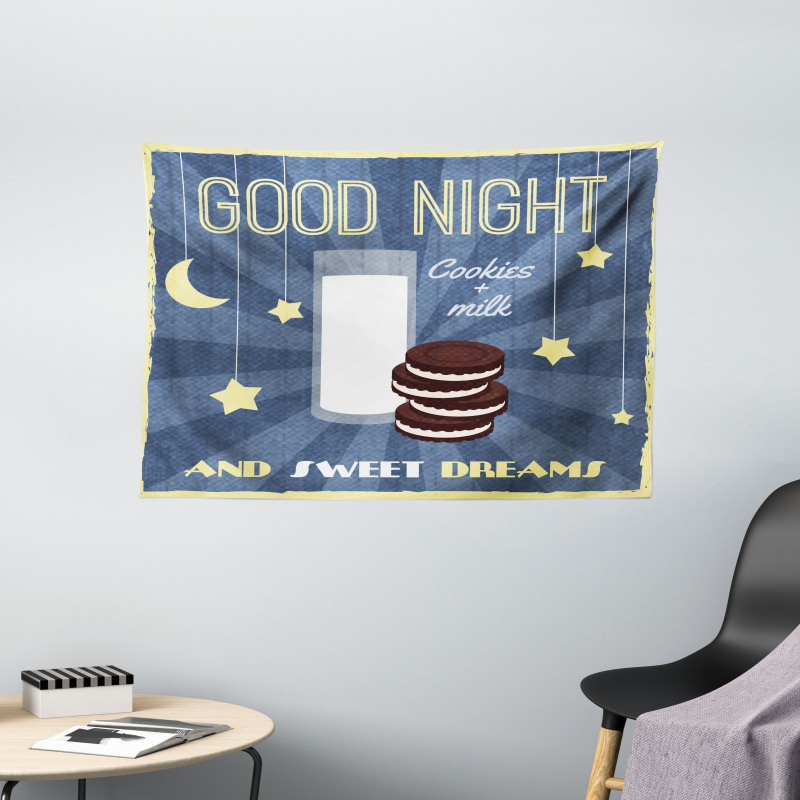 Biscuits and Milk Wide Tapestry