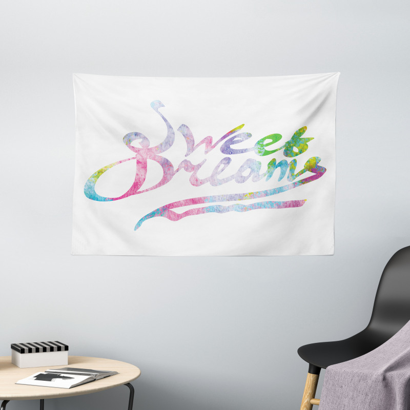 Happiness Youth Themes Wide Tapestry