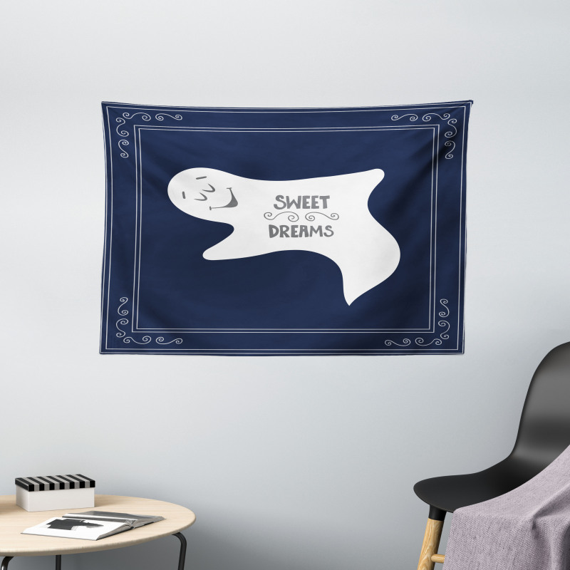 Sleeping Ghost Wide Tapestry