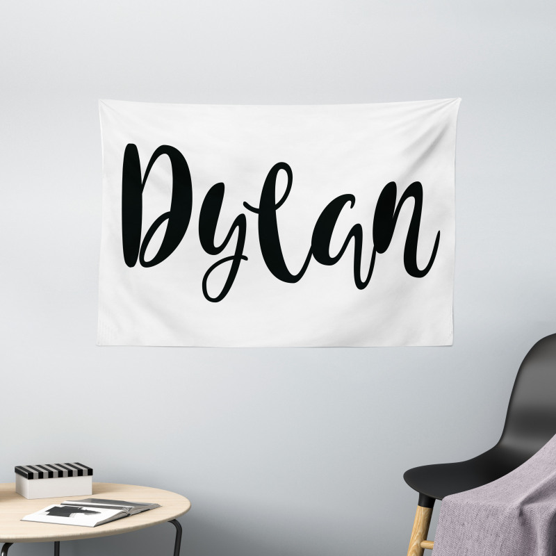 Font Design Wide Tapestry