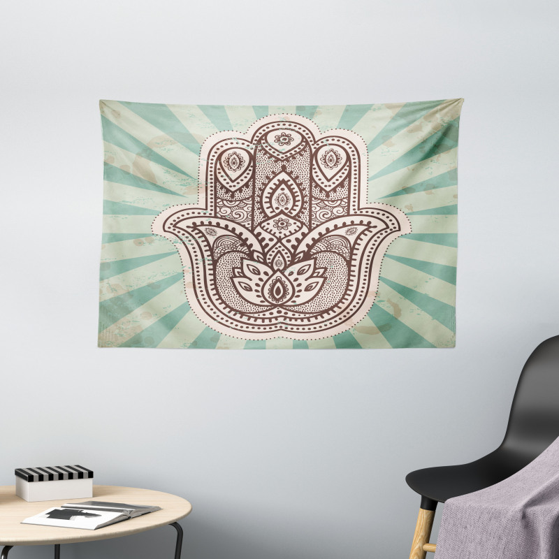 Middle Eastern Hand Wide Tapestry