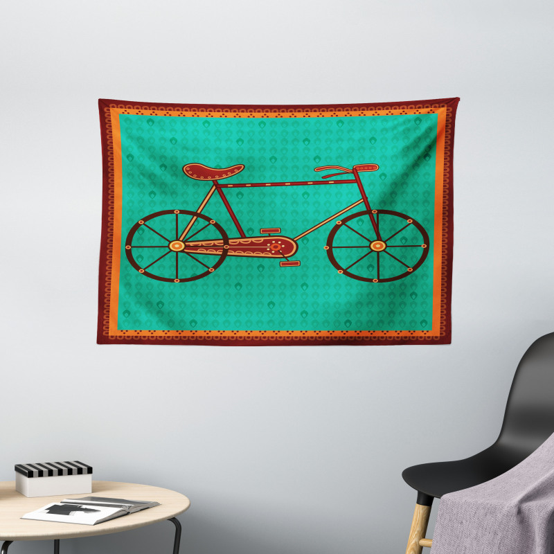 Desi Art Style Ethnic Wide Tapestry