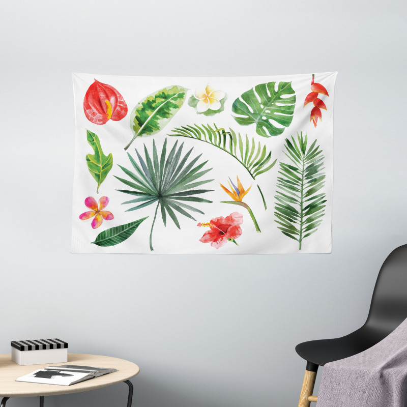 Lush Jungle Rainforest Wide Tapestry