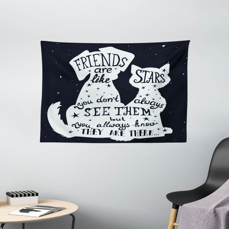 Friends are Like Stars Wide Tapestry