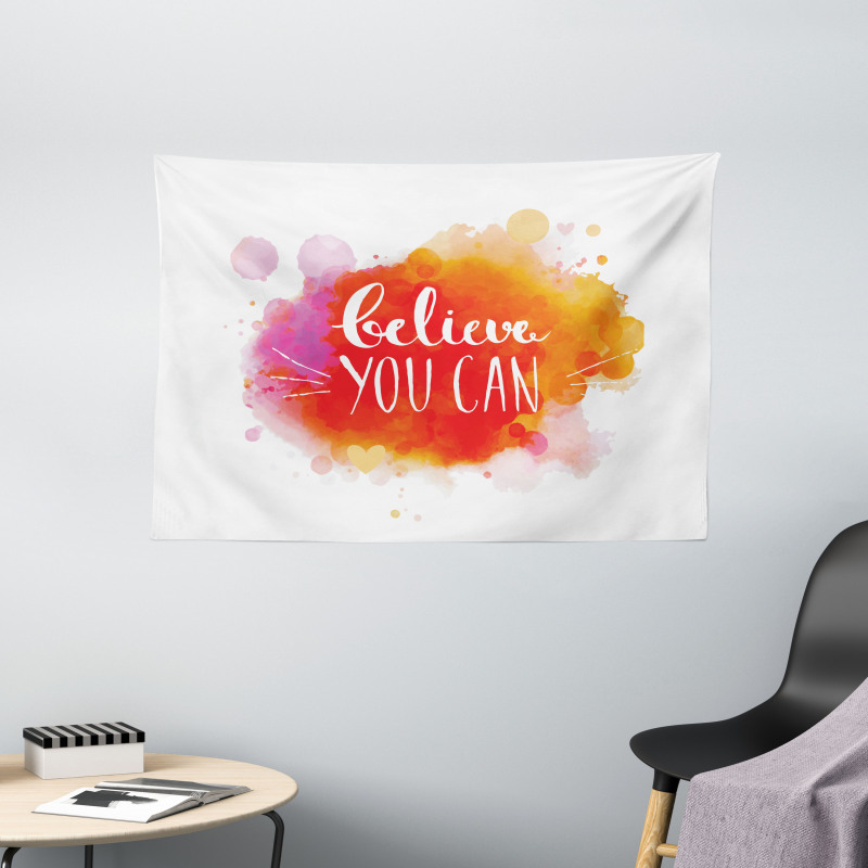 Believe You Can Words Wide Tapestry