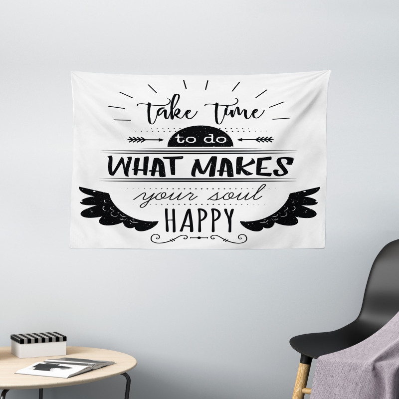 Do What Makes You Happy Wide Tapestry