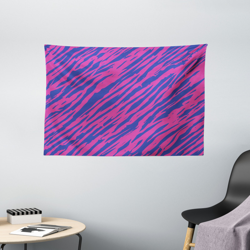80s Style Grunge Wide Tapestry