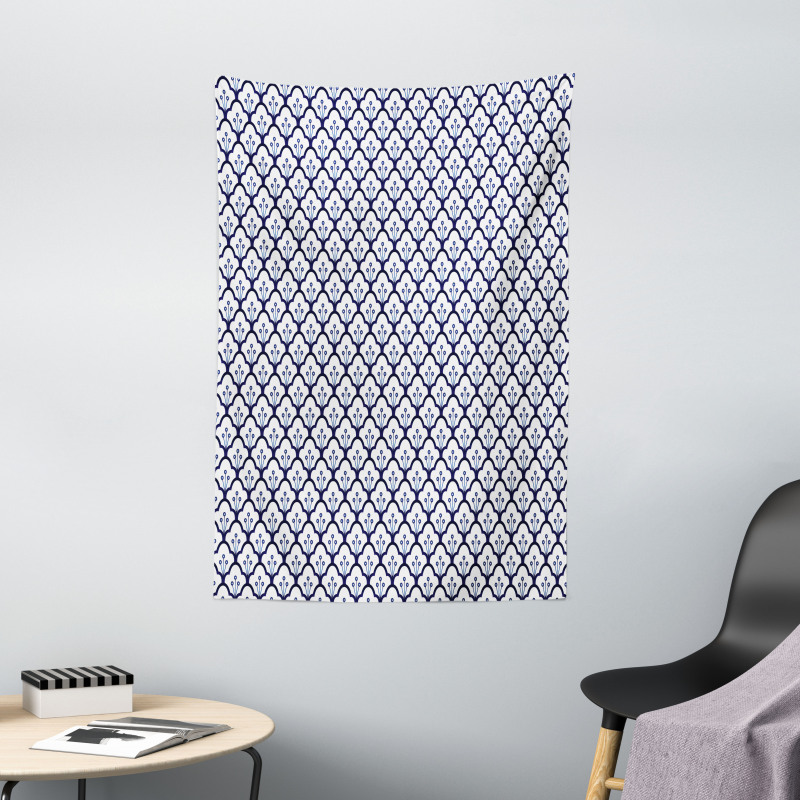 Delftware Scales Design Tapestry