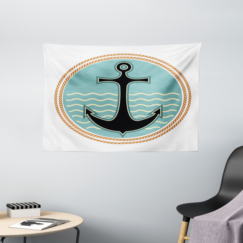 Nautical Design Wide Tapestry