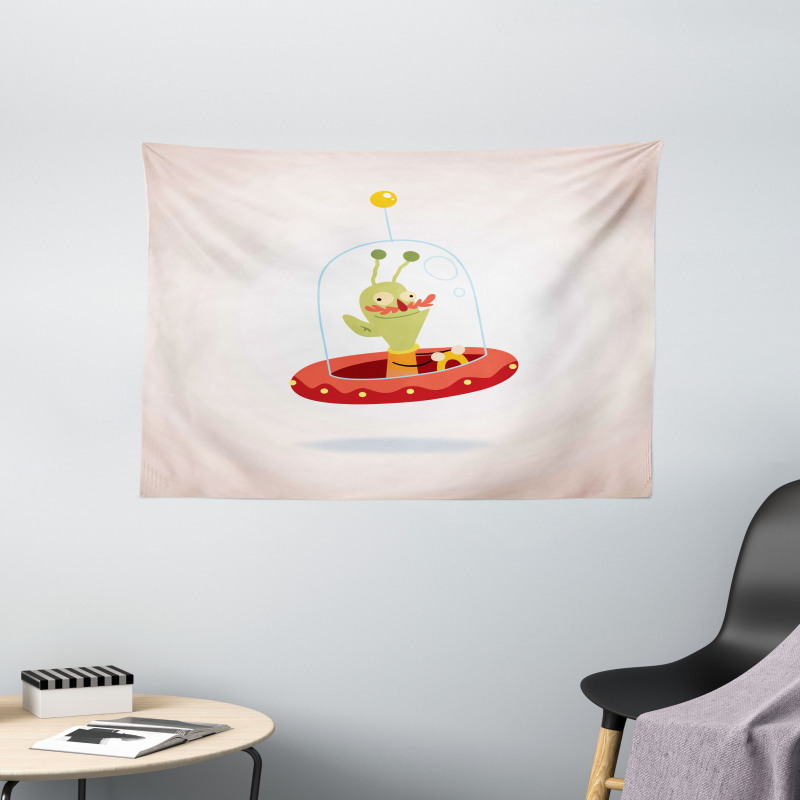 Alien Character Wide Tapestry