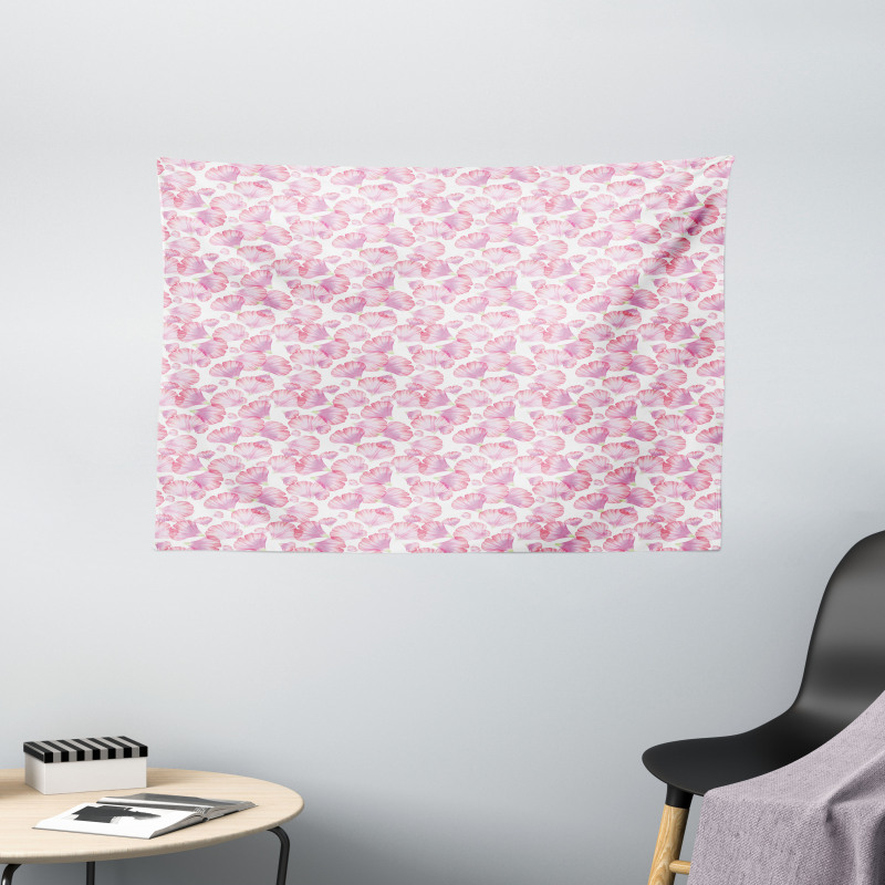 Rose Botanical Beauty Wide Tapestry