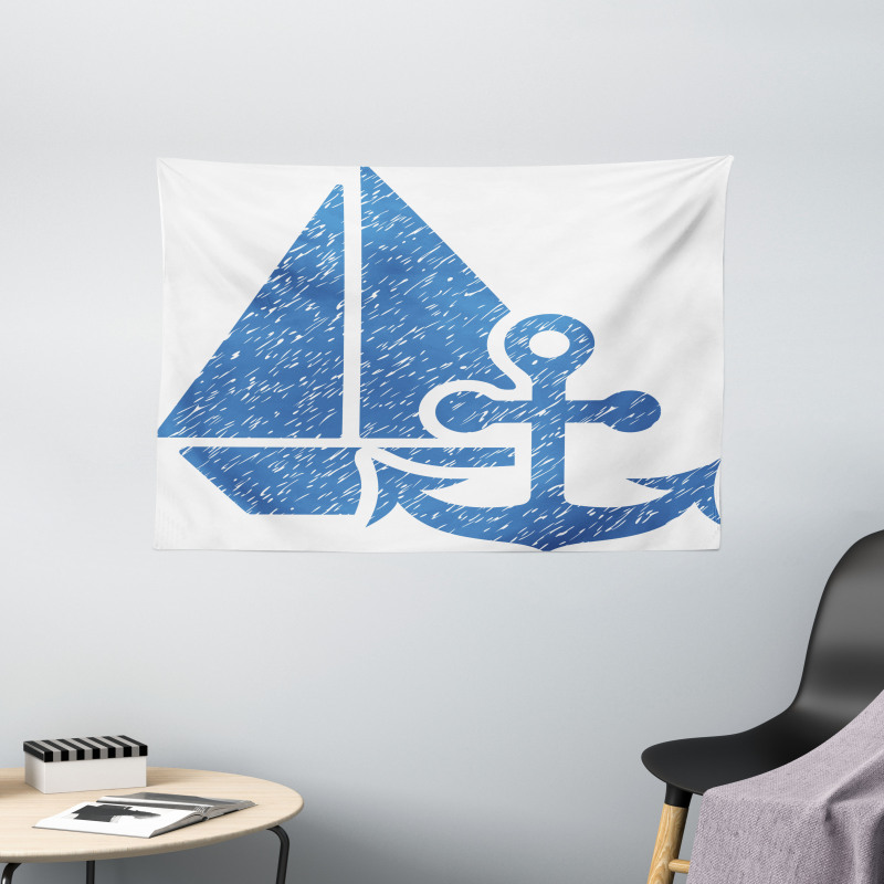 Sailingboat Wide Tapestry