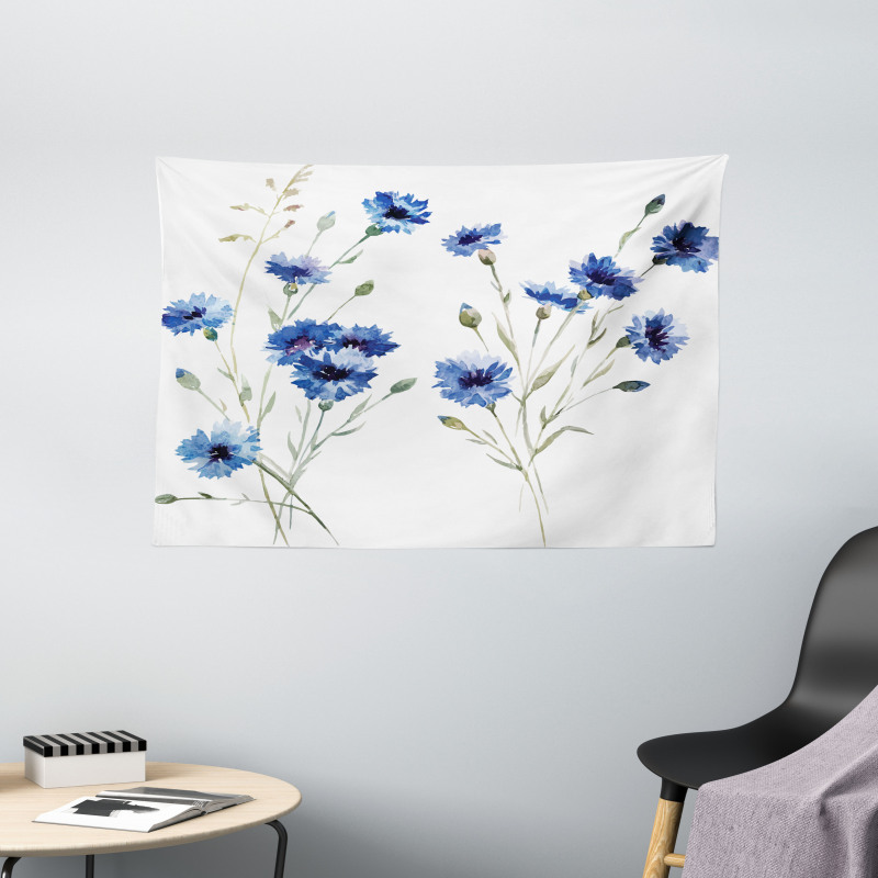 Carniation Flowers Wide Tapestry