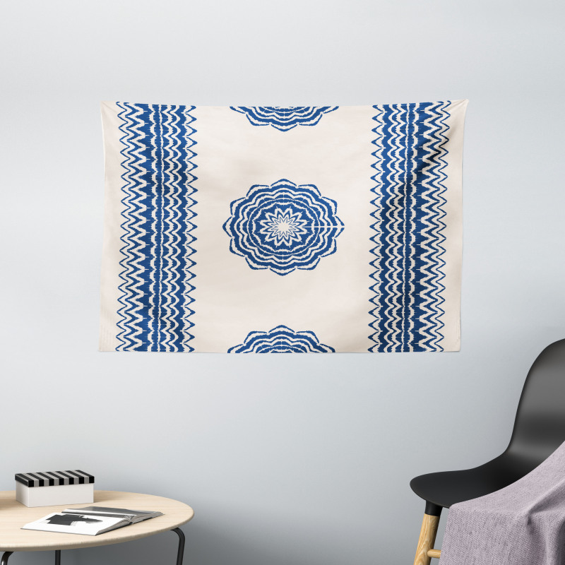 Oriental Zigzag Ethnic Wide Tapestry