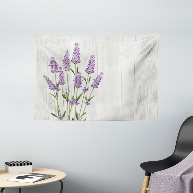 Herbal Bouquet on Wood Wide Tapestry